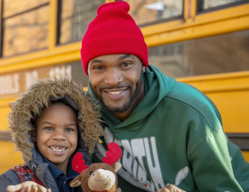 Bus driver gifts boy pajamas